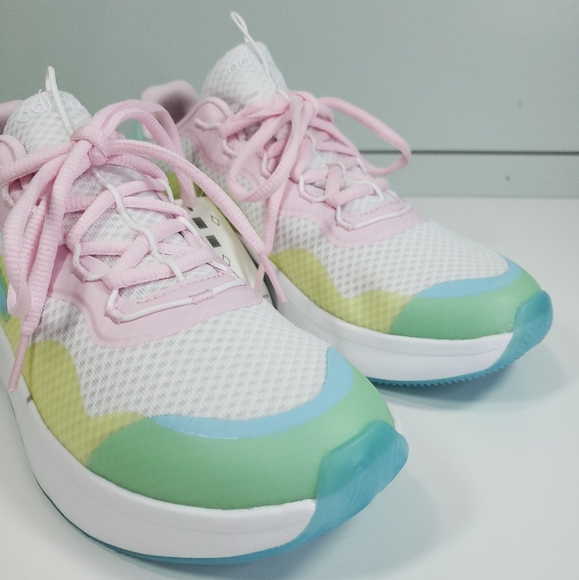 Adidas Primrose Sleek White Hazy Sky FZ3215 Running shoes Sneakers Women's Sz 7 - Picture 3 of 11